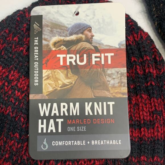 The Great Outdoors Warm Marled Knit Hats Beanies New with tag Bundle of 2 - Picture 5 of 7